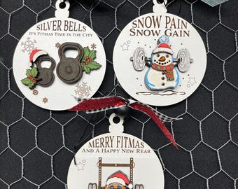 Funny Gym ornaments