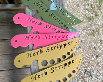 Acrylic Herb Leaf Stripper: Kitchen Culinary Tool for Thyme, Rosemary, Kale