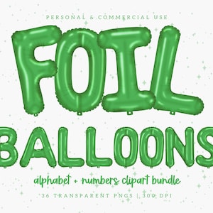 Clipart ballons vert, Png ballon vert, alphabet vert, Clipart alphabets, ballons, lettres, chiffres