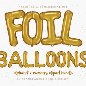 Clipart de balões de folha de ouro, balão de folha de ouro png, alfabeto de folha de ouro, clipart de alfabetos de balão, letras de balão, números de balão, clipart de festa
