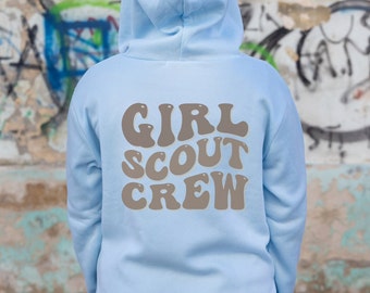 Girl Scout Groovy Wave Text, SVG PNG PDF, Instant Download Girl Scouts, Girl Scout svg, Girl Scout Cookies, Girl Scout Leader, Trefoil svg