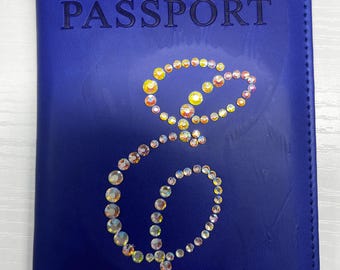 Personalized Rhinestone Passport Cover: Travel Gift