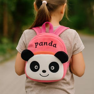 Personlig Panda-ryggsäck: Anpassad ryggsäck för småbarn