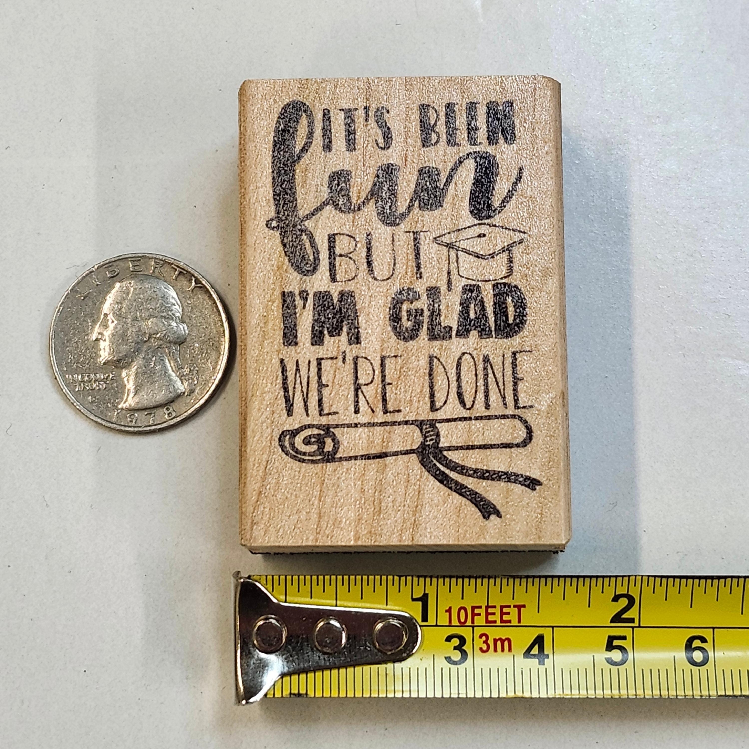 Graduation Rubber Stamp Set - Etsy