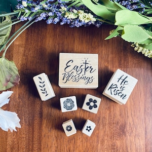 Easter rubber stamp set