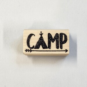 Sello de goma del campamento