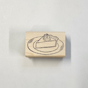 Pumpkin Pie Rubber Stamp