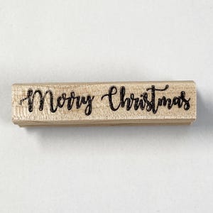 Merry Christmas Rubber Stamp