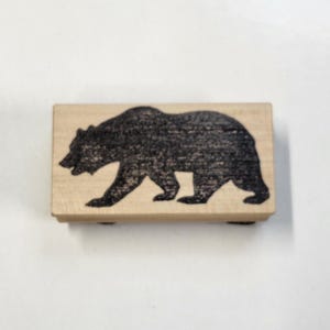 Tampon en caoutchouc ours