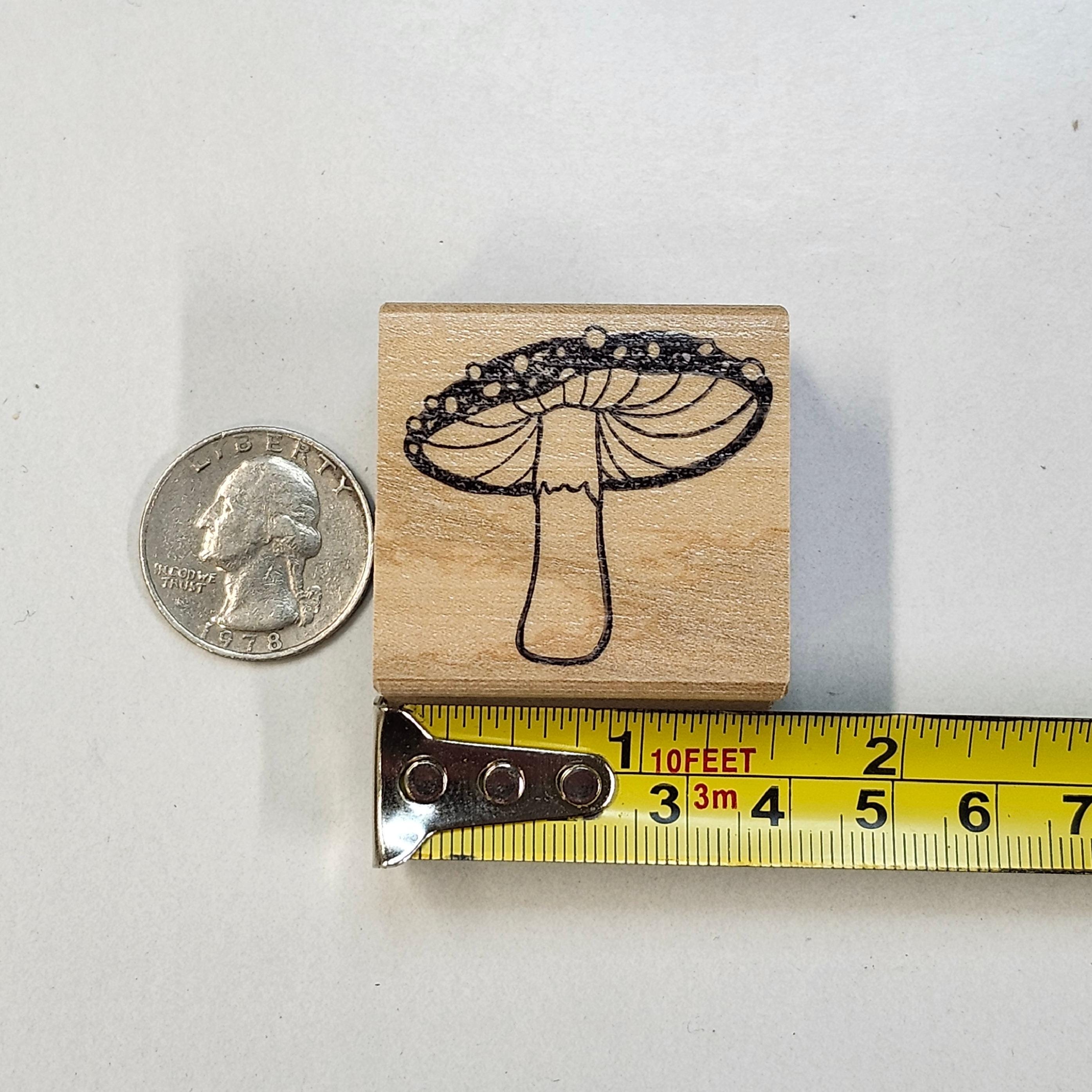 Mushroom Rubber Stamp Set, With Morel Mushroom - Etsy
