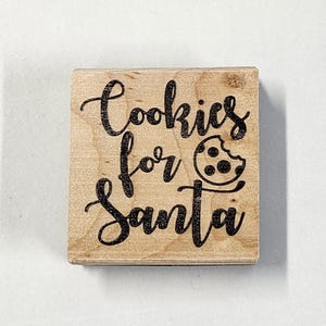 Biscoitos para o Papai Noel Carimbo de Borracha de Natal
