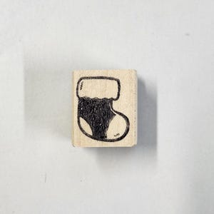Stocking, Christmas Rubber Stamp