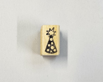 Party Hat Rubber Stamp