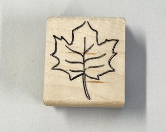 Maple Leaf Rubber Stamp