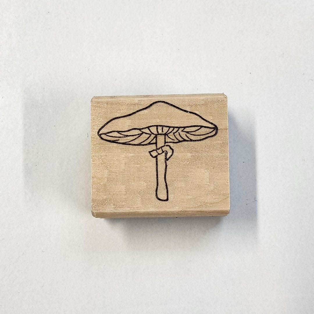 Mushroom Rubber Stamp - Etsy