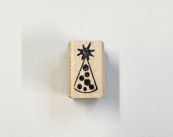 Party Hat Rubber Stamp