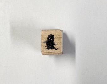 Miniature Ghost Rubber Stamp