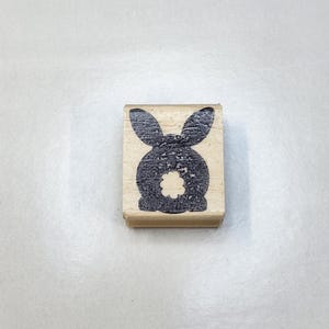 Rabbit Silhouette Rubber Stamp