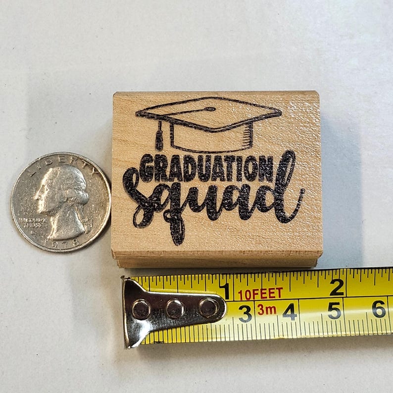 Graduation Rubber Stamp Set - Etsy