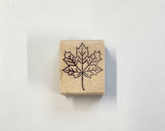 Maple Leaf Rubber Stamp