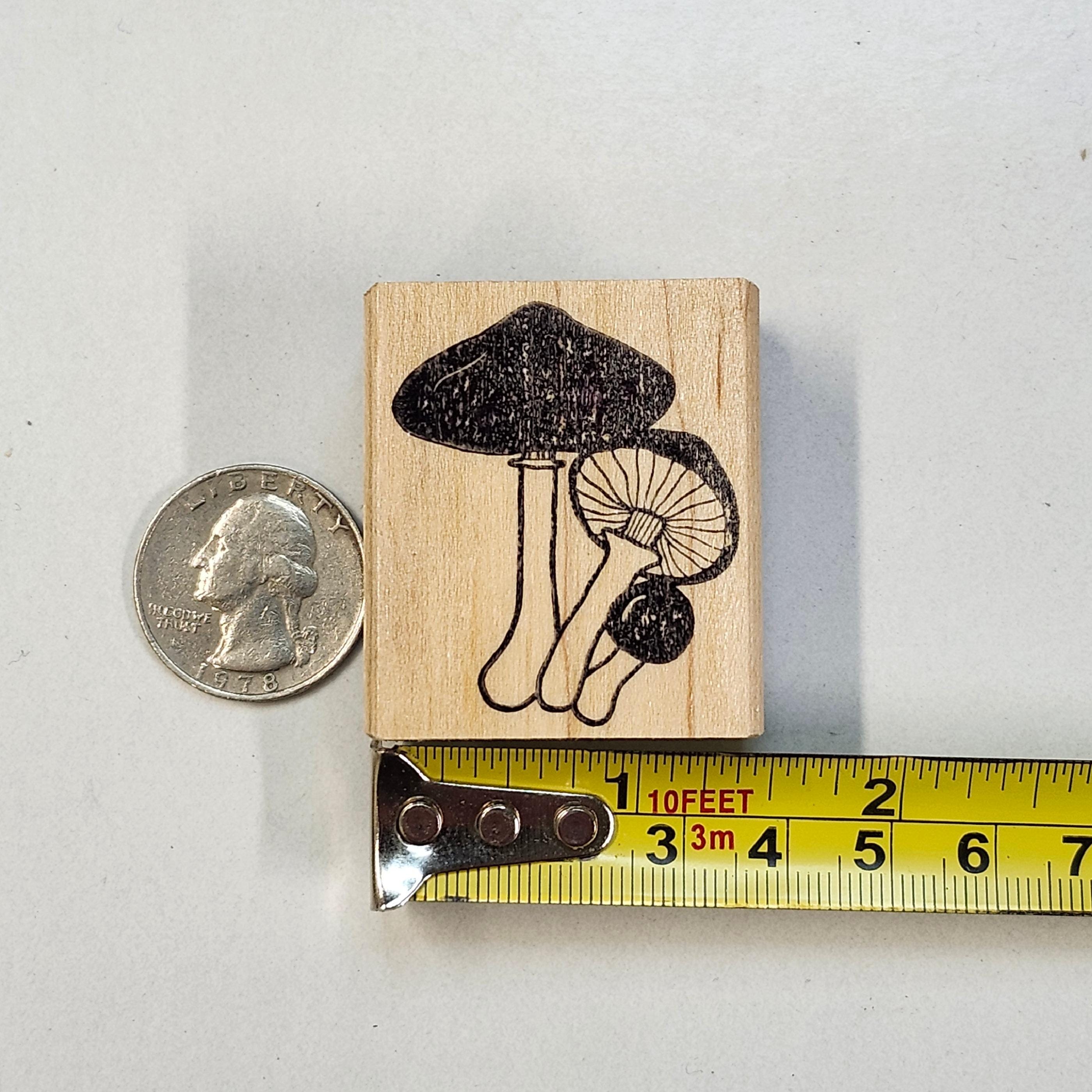 Mushroom Rubber Stamp Set, With Morel Mushroom - Etsy