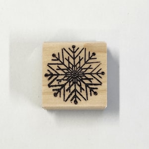 Snowflake Rubber Stamp