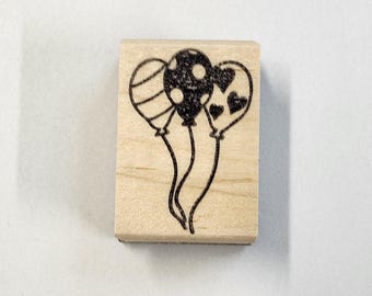 Balloons Rubber Stamp