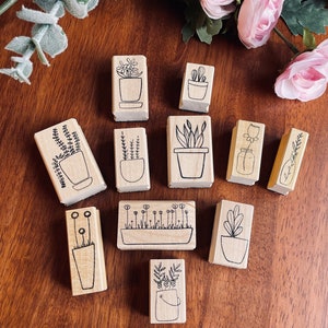 Topfpflanzen Stempel-Set
