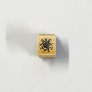 ミニスノーフレークゴム印