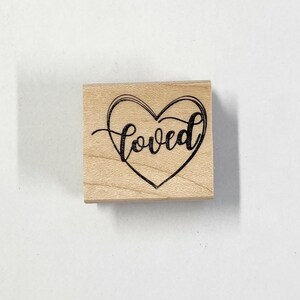 Loved , Valentinstag Stempel