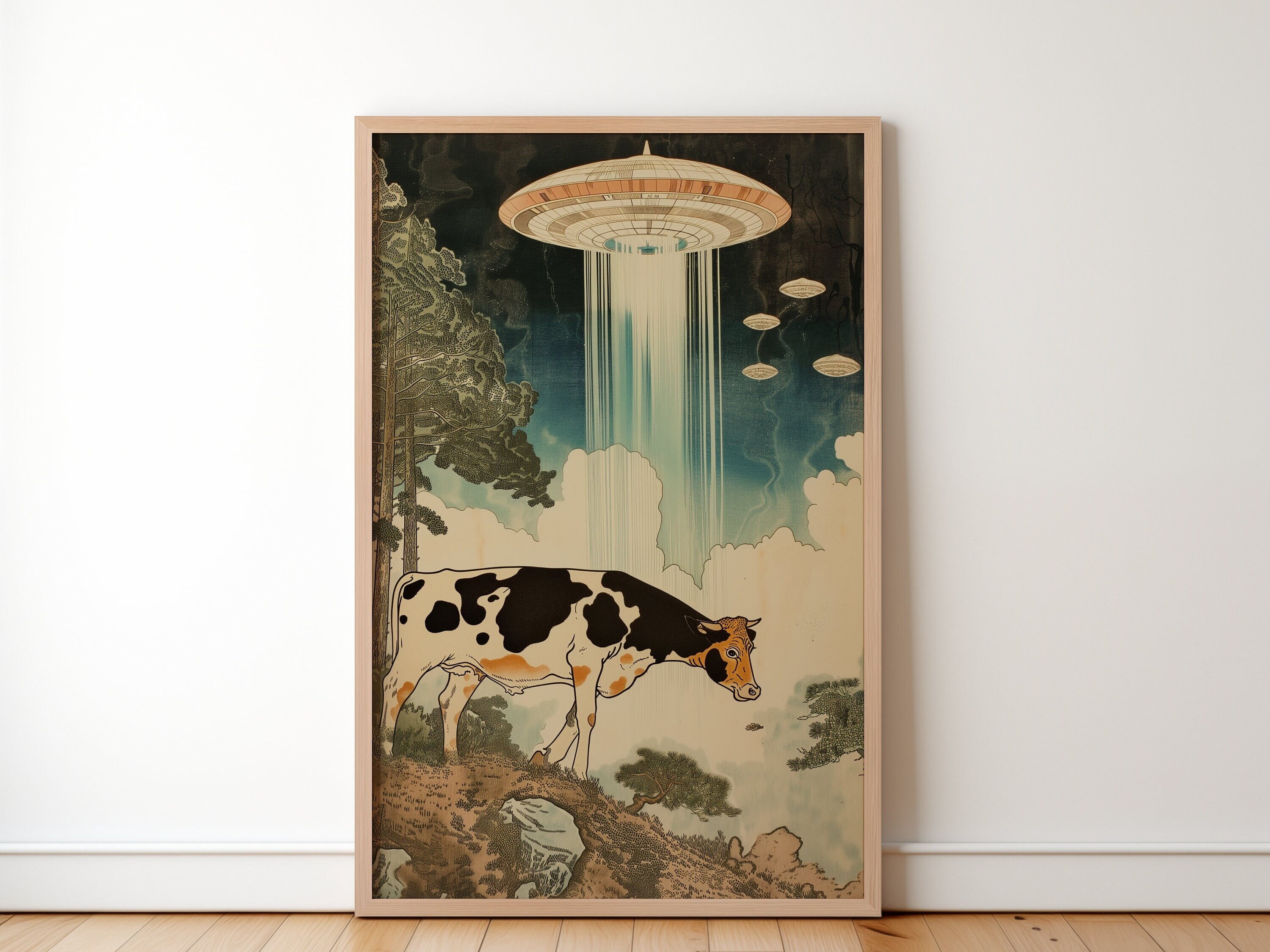 Japanese alien poster - Etsy 日本
