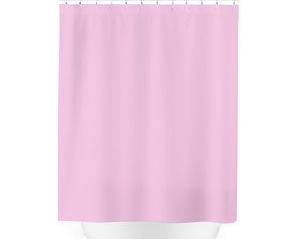 Soft Petal Pink Shower Curtain