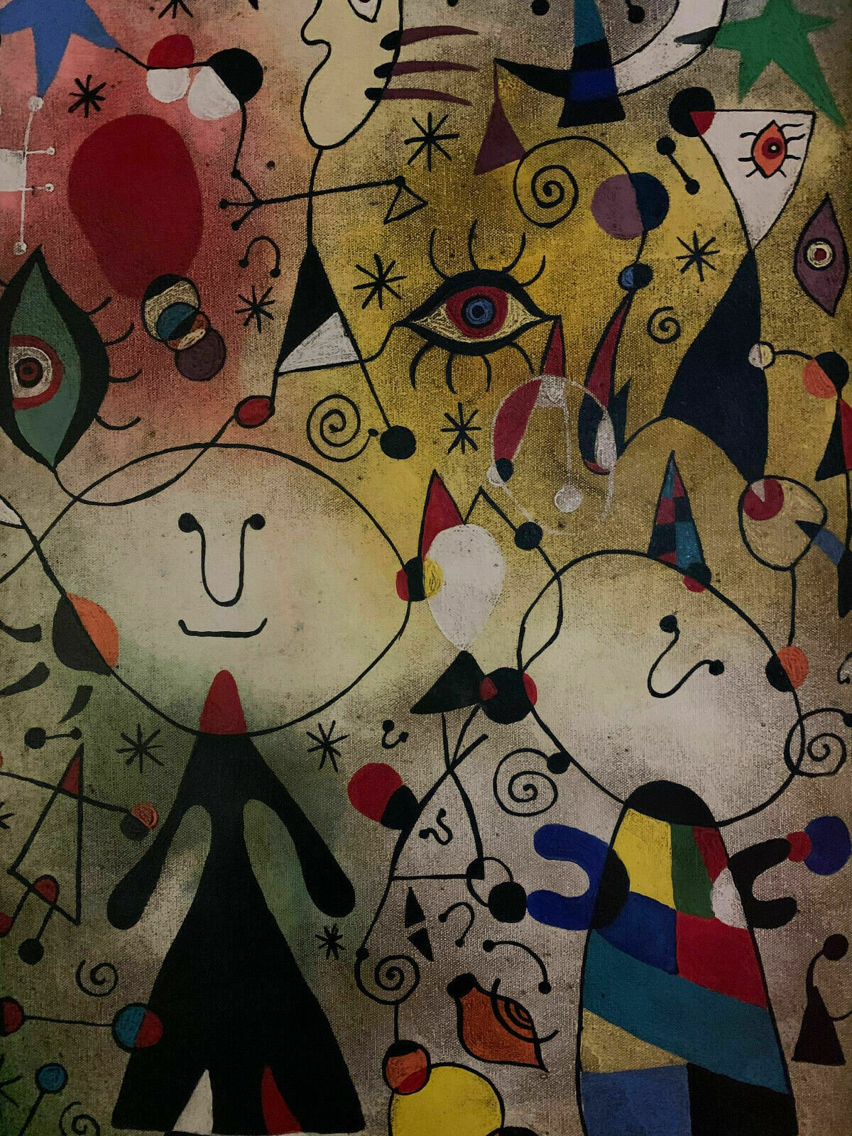 Joan Miro - Oil on Canvas, Signed, Artwork - Etsy