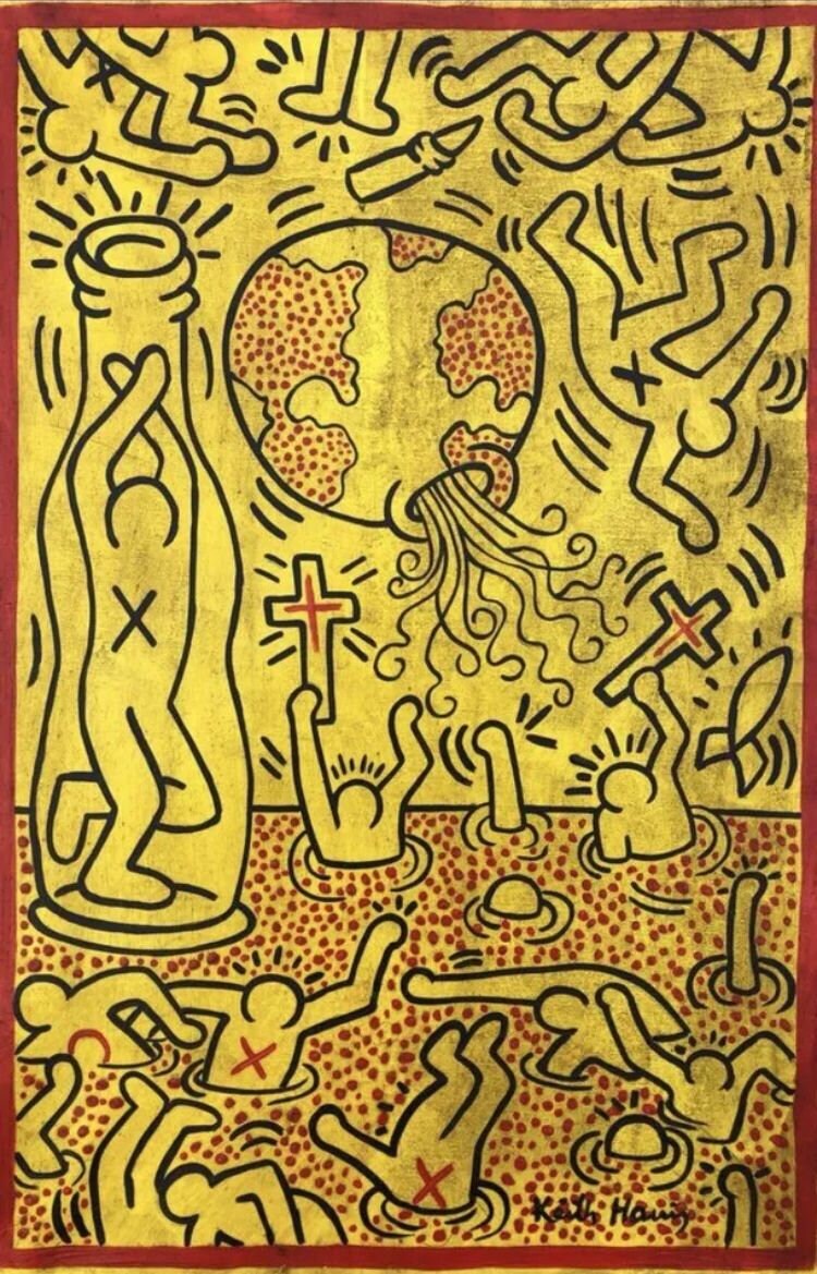 Keith Haring Print Horizontal - Etsy
