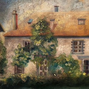 Winston Churchill- Olio su cartone, firmato, opera d'arte