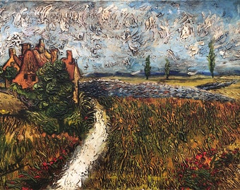 Vincent van Gogh - Oil on canvas, signed, artwork