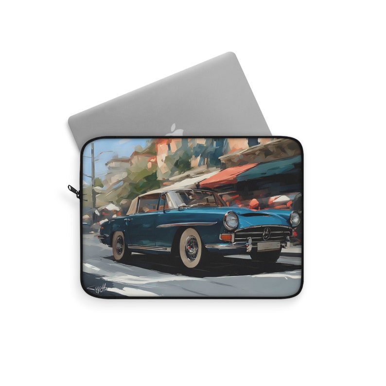 Modern Classic Car Laptop Sleeve, Auto Stylish Driving Computer Case ...