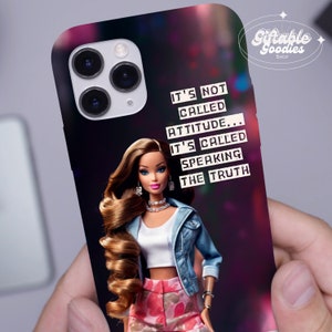 Lustige Lustige Handyhülle Bad Attitude iPhone Samsung Slim Tough MagSafe, ästhetische Smartphonehülle, Trendy Phone Cover Bester Freund Geschenk für Sie
