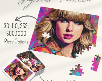 Swiftie Puzzle Taylor Jigsaw For Swiftie Fans Pop Art Puzzle Gift for Kids or Adults, Great Birthday Gift for Friends 30, 110, 252, 500,1000