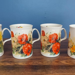 Your Choice of Roy Kirkham Poppy's Fine Bone China Tea/Coffee Mug