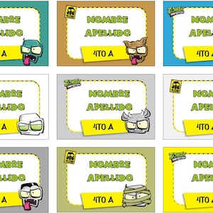 Kit Imprimible Etiquetas Escolares Pack Oro 1000 Modelos imagen 10