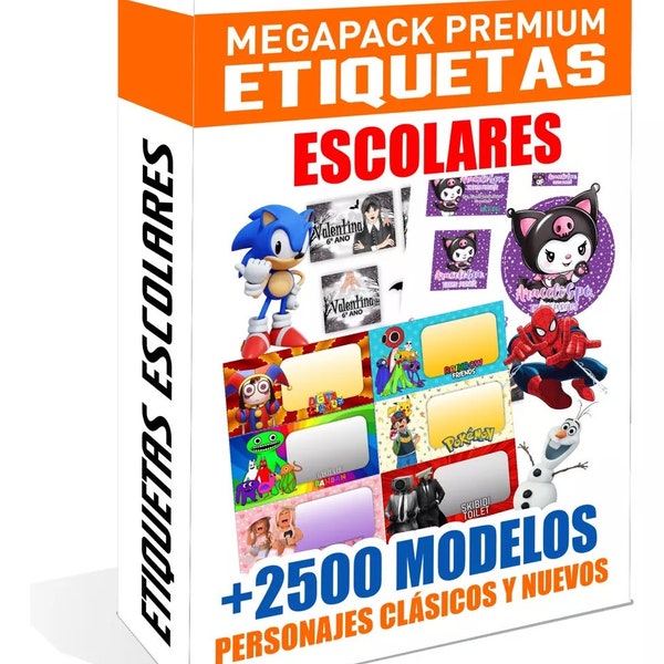 Kit Imprimible Etiquetas Escolares