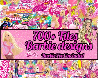 250+ Barb Svg Bundle, SVG, Princess Silhouette, pink doll Svg, Girl Svg, Sticker Clipart, Svg Files for Cricut ,Svg , Png , Dxf , Pdf , Eps