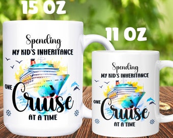Cruise Vacation Mug, Funny Cruise Mug, Cruise Coffee Mug, Retirement Gift for Mom and Dad, Cruise Cup, Retirement Gift for Parents