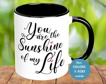 I Love You Mug, Matching Couple Mugs, Valentines Day Coffee Mug, Gift for Wife, Love You Coffee Mug, You are the Sunshine of my Life Mug