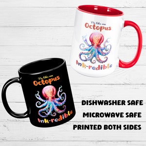 Octopus Mug, Octopus Coffee Mug, Mug for Kids Boys Girls, Motivational Funny Mug, Octopus Gifts For Women, Octopus Coffee Cup, Octopus Gifts image 7
