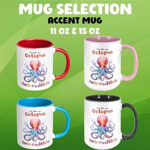 Octopus Mug, Octopus Coffee Mug, Mug for Kids Boys Girls, Motivational Funny Mug, Octopus Gifts For Women, Octopus Coffee Cup, Octopus Gifts image 2