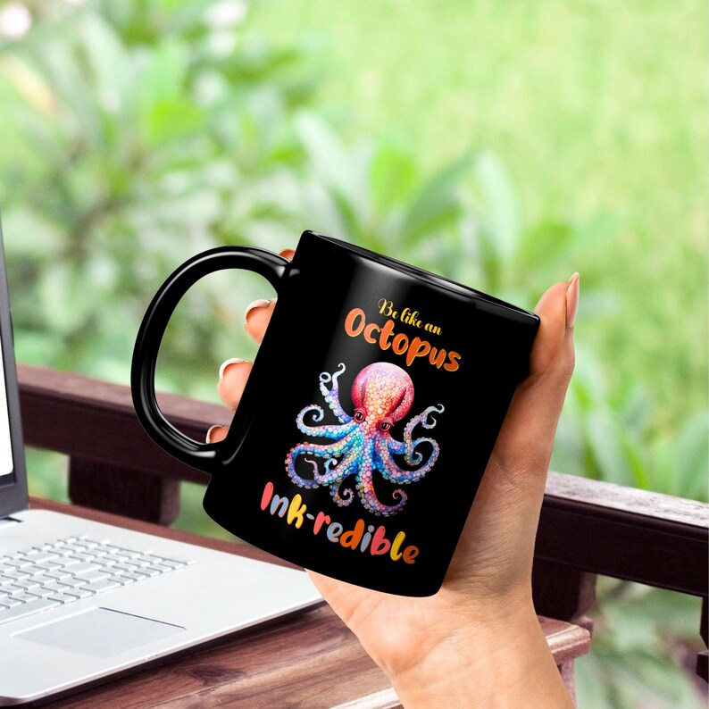 Octopus Mug, Octopus Coffee Mug, Mug for Kids Boys Girls, Motivational Funny Mug, Octopus Gifts For Women, Octopus Coffee Cup, Octopus Gifts image 10