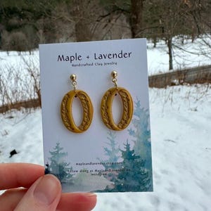 The One Ring Earrings | Elf Earrings | Fantasy Earrings | Dangle Earrings | Polymer Clay Earrings | Handmade Jewelry