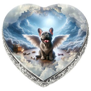 Französische Bulldogge - Ätherische Twilight Feuerbestattungs-Urne für Hund Asche Urne für Haustiere & Hunde-Urne oder Hunde-Urne für Asche